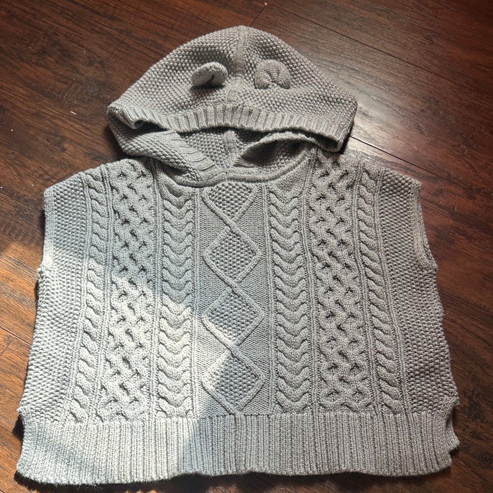 GAP Light Gray Cowl Neck Sweater